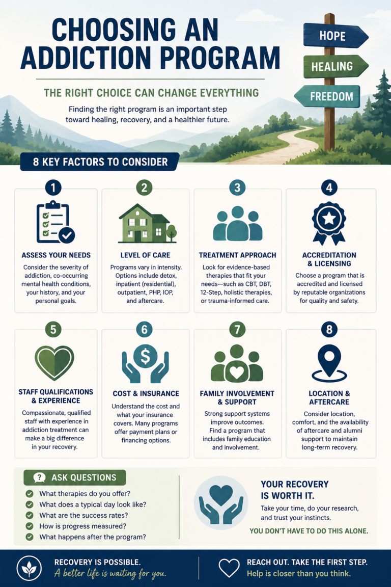 Choosing an Addiction program - Addiction Treatment for You