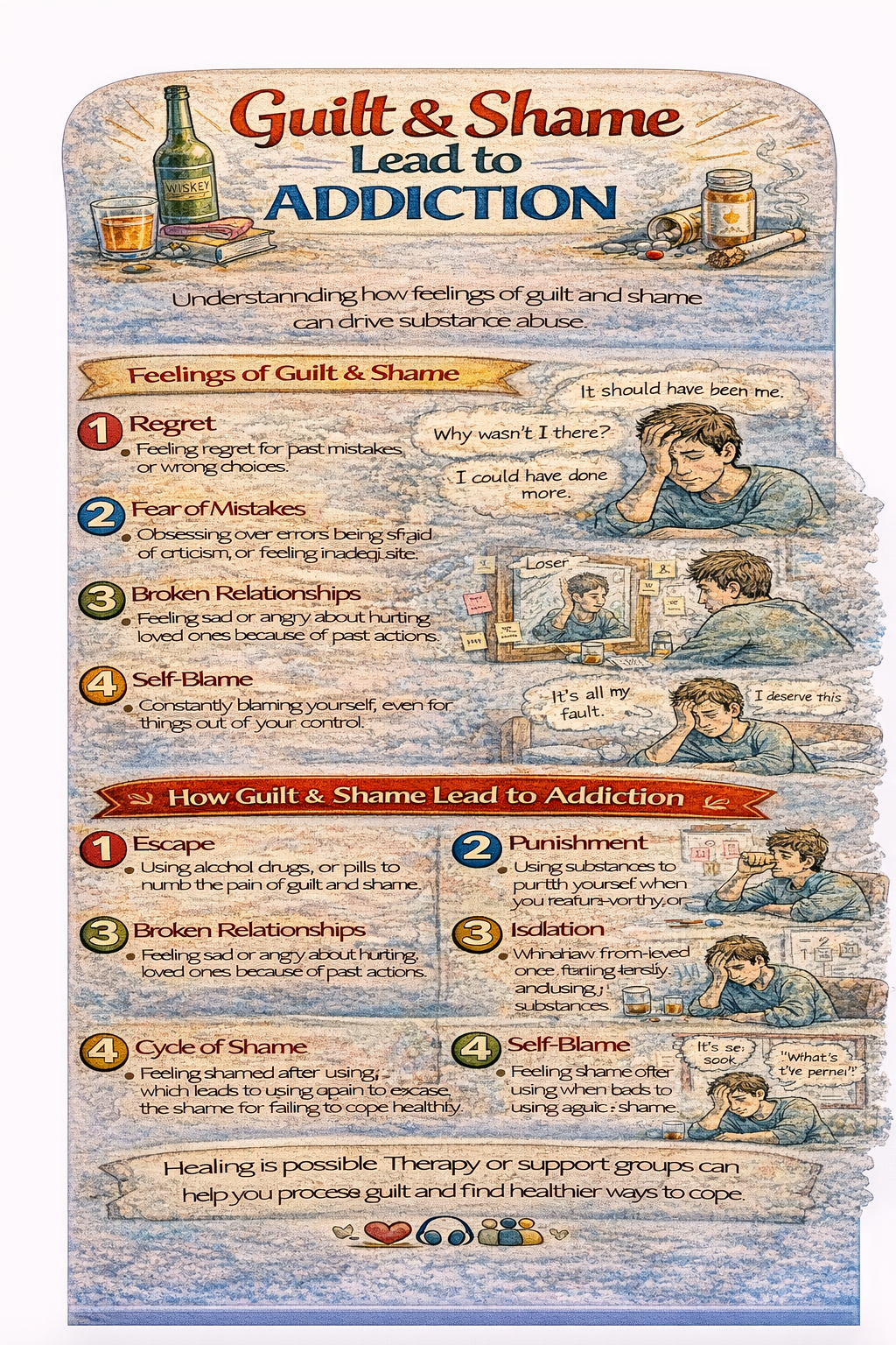 Guilt and Shame Lead to Addiction - Addiction Treatment for You