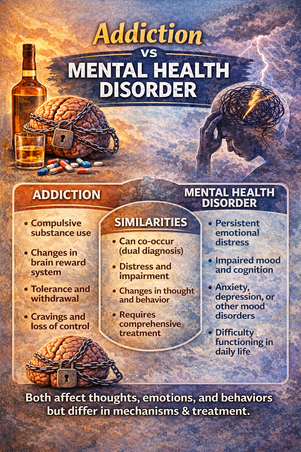 Addiction versus Mental Disorder - Addiction Treatment for You