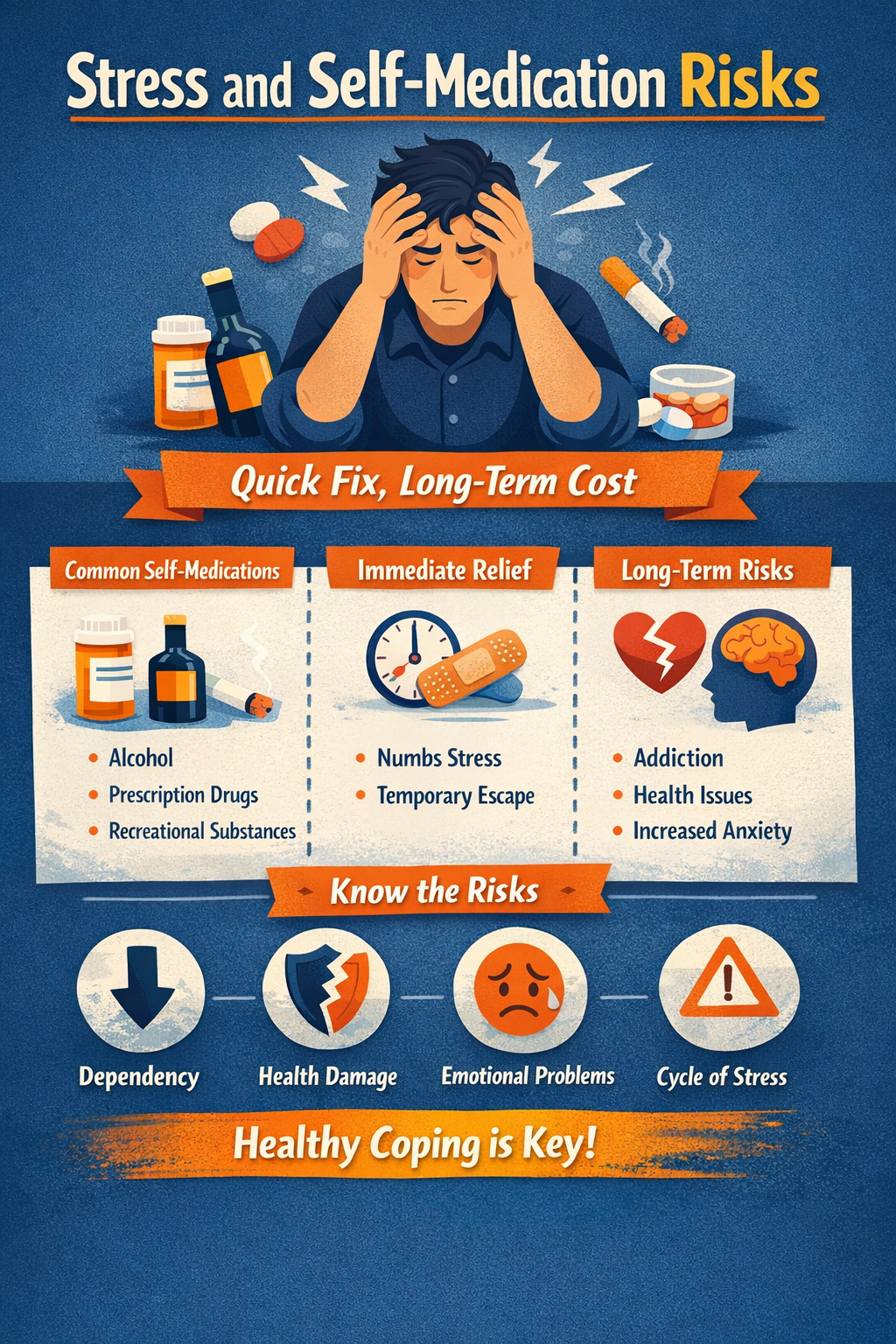 Stress and Self-Medication Risks - Addiction Treatment for You