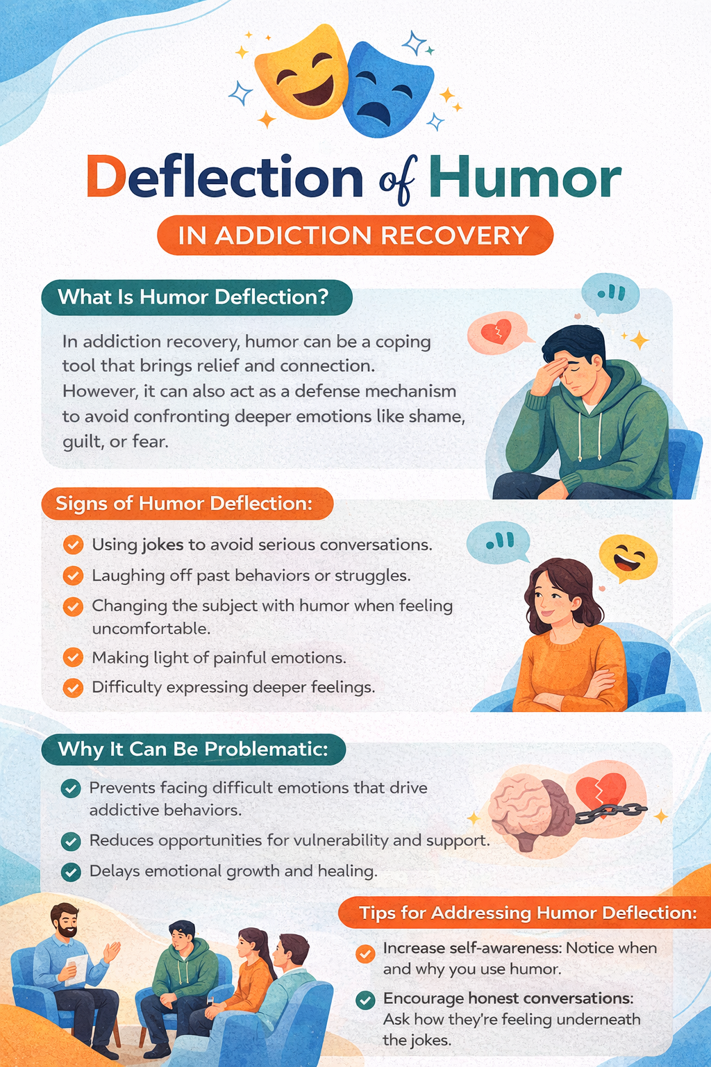 Deflection of Humor in Addiction - Addiction Treatment for You
